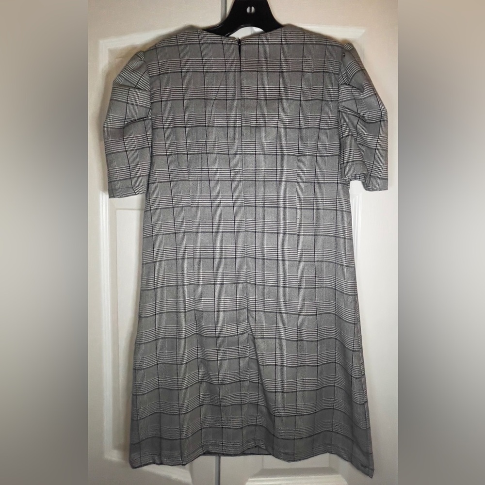 Forever 21 Gray Plaid Long Sleeve Dress - Picture 3 of 6